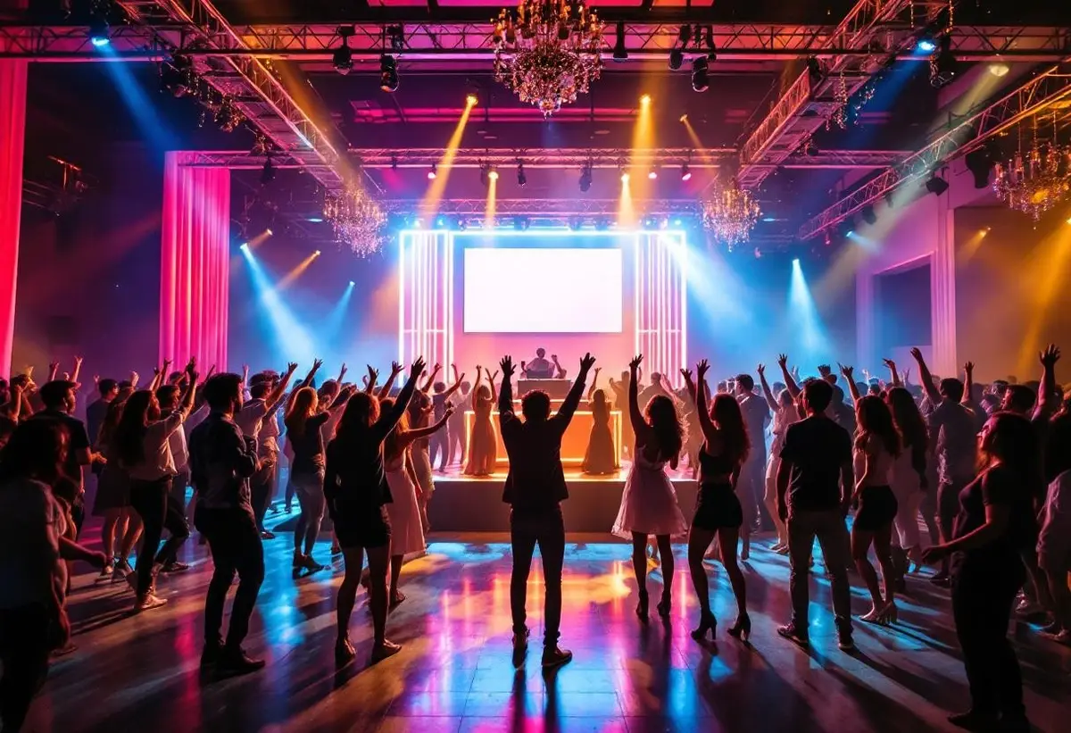 Vista panorámica fiesta de 18 años