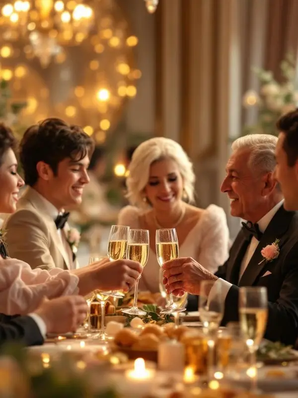 Brindis en el salón de La Fábrica de Eventos