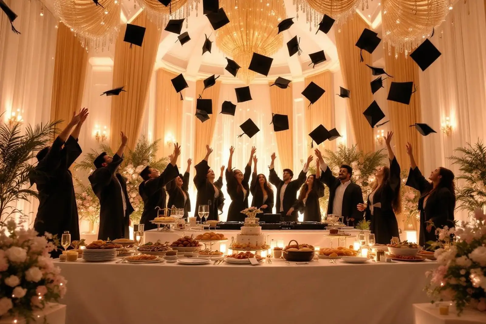 Hora loca en fiesta de graduación
