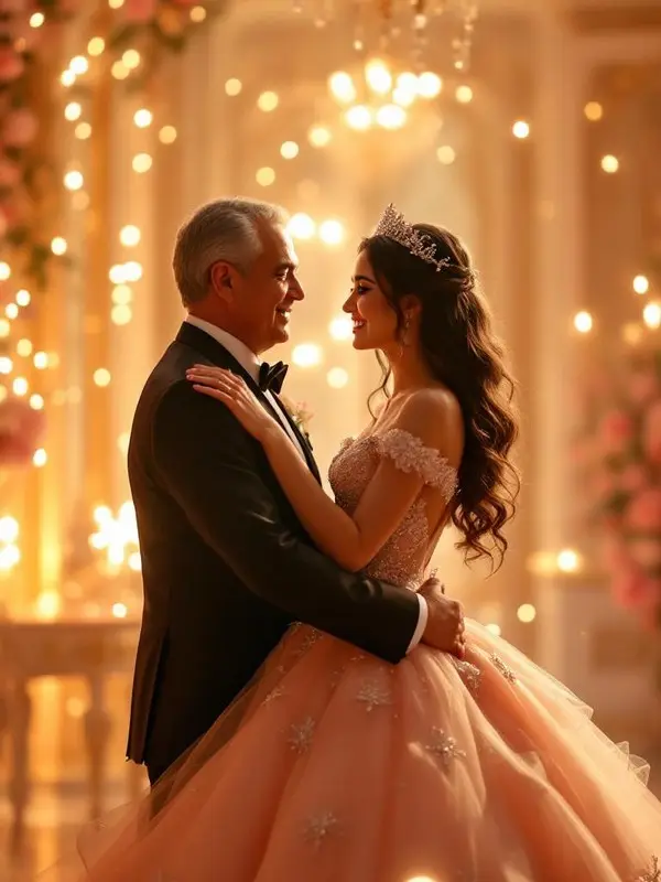 Vals de quinceañera con su padre